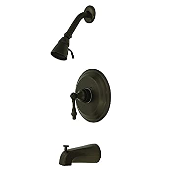 【中古】【インポート品・未当てはめる】Kingston Brass KB3635AL Restoration Tub and Shower Faucet with Metal Lever Handle%ｶﾝﾏ% Oil Rubbed Bronze by Kingston Brass [並行輸入品]