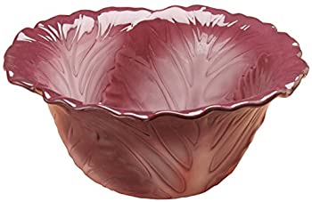 【中古】【インポート品・未当て嵌める】Collectible Vegetable Ceramic Glass Red Cabbage Salad Serving Bowl by Summit [並行輸入品]