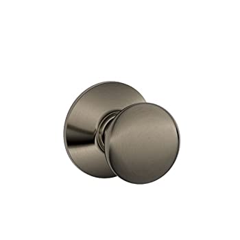 【中古】【インポート品・未当て嵌める】Schlage F10PLY620 プリマス パッセージノブ アンティークピューター