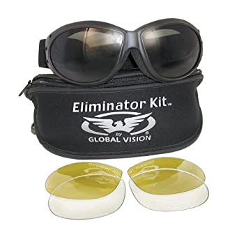 【中古】【輸入品・未使用】Eliminator Global Vision Kit #2 (3 Lenses - Smoke%ｶﾝﾏ% Clear & Yellow Tint) by Global Vision Eyewear