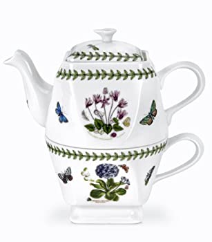 【中古】【インポート品・未当て嵌める】ポートメリオン ボタニック庭園 真四角 ティーフォーワン 0.45L（シクラメン）