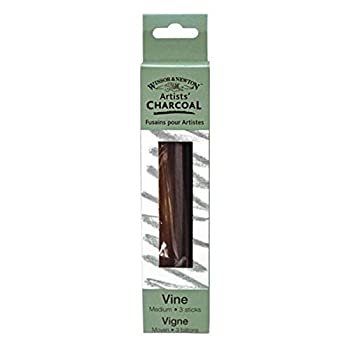 【中古】【輸入品・未使用】Winsor & Newton Artist Vine Charcoal Sticks 3/Pkg-Medium (並行輸入品)