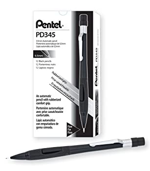 【中古】【輸入品・未使用】Pentel Quickerクリッカー自動鉛筆、0.5?MM Leadサイズ%ｶﾝﾏ%ブラックバレル%ｶﾝﾏ% Box of 12?( pd345?a )