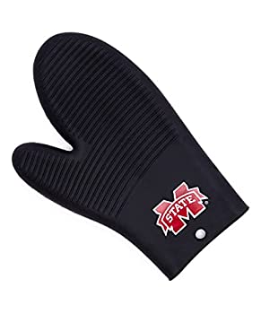 【中古】【インポート品・未当て嵌める】NCAAミシシッピ州州ブルドッグオーブンミット/食べ物屋用グローブ、一大きさ、黒いこと