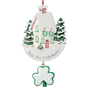 【中古】【輸入品・未使用】Kurt Adler %ﾀﾞﾌﾞﾙｸｫｰﾃ%Bless This Irish House%ﾀﾞﾌﾞﾙｸｫｰﾃ% Ornament for personalization #W3855 by Kurt Adler [並行輸入品]