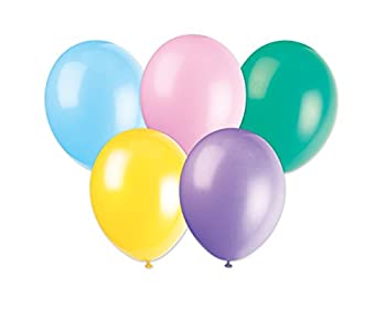 【中古】【輸入品・未使用】Unique Party 12-Inch Latex Balloons (Pack of 50%ｶﾝﾏ% Assorted Pastel) by Unique Party [並行輸入品]