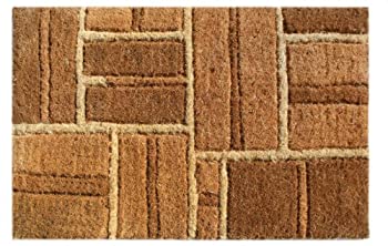 【中古】【輸入品・未使用】Imports Decor Coir Doormat%ｶﾝﾏ% Yellow Bricks%ｶﾝﾏ% 18-Inch by 30-Inch 玄関 マット