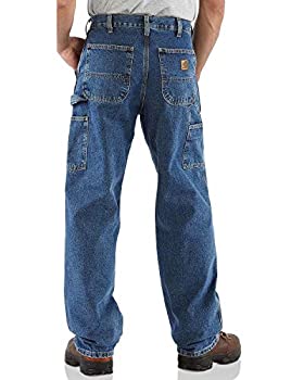【中古】【輸入品・未使用】Carhartt メンズ ウォッシュドデニム オリギなるフィット 作業用ダンガリー B13 US サイズ: 34W x 30L カラー: ブルー｜スカイマーケットプラス