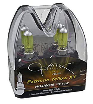 【中古】【輸入品・未使用】Optilux HELLA H71070602 XYシリーズHB4 9006キセノン黄色ハロゲン球、12V、55W、2パック