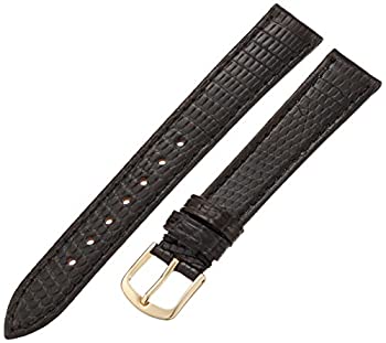 【中古】【輸入品・未使用】Hadley Roma ms701?16?mm Black Genuine Lizardステッチメンズストラップ時計バンド｜スカイマーケットプラス