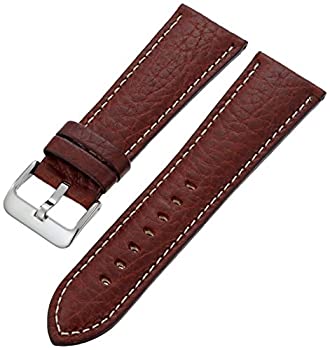 【中古】【輸入品・未使用】(ハードレイローマ) Hadley-Romaメンズ本革時計ストラップ 22mm ブラウン|スカイマーケットプラス