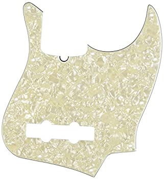 【中古】【輸入品・未使用】Fender ピックガード10-HOLE CONTEMPORARY JAZZ BASSR PICKGUARD%カンマ%WHITE MOTO|スカイマーケットプラス
