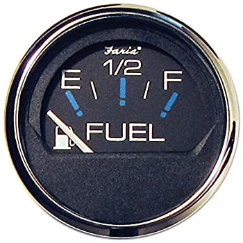 【中古】【輸入品・未使用】Faria Beede Instruments 13701 2 in. Black Stainless Steel Fuel Level Gauge