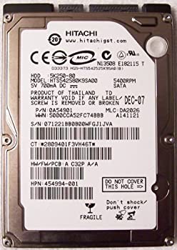 【中古】【輸入品・未使用】hts542580?K9sa00?Hitachi hts542580?K9sa00?Hitachi hts542580?K9sa00