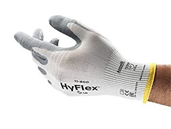 【中古】【輸入品・未使用】Ansell HyFlex 11-800 Nylon Glove%ｶﾝﾏ% Gray Foam Nitrile Coating%ｶﾝﾏ% Knit Wrist Cuff%ｶﾝﾏ% Small%ｶﾝﾏ% Size 7 (Pack of 12)