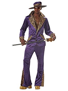 【中古】【輸入品・未使用】Pimp Purple Crushed Velvet Adult Costume ポンパープル破砕ベルベット大人用コスチューム♪ハロウィン♪サイズ：Large (42-44)