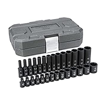 【中古】【輸入品・未使用】GearWrench 84901 1/4-Inch Drive Impact Socket Set Metric%カンマ% 28-Piece by Apex Tool Group|スカイマーケットプラス