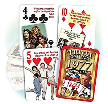 【中古】【輸入品・未使用】[フリックバックメディア]Flickback Media%ｶﾝﾏ% Inc. Flickback 1977 Trivia Playing Cards: 40th Birthday or Anniversary Gift P77CARD [並行