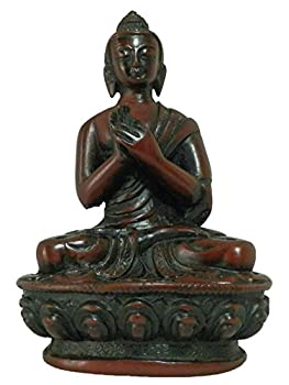 【中古】【インポート品・未当てはめる】（並行輸入品） アジアン雑貨 ネパール仏像 小さめの大日如来像 BTS-31