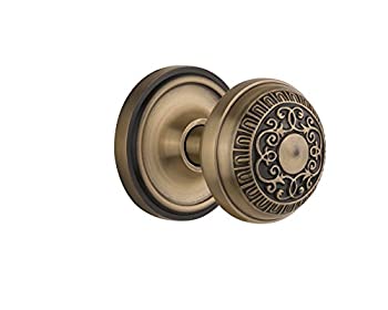 【中古】【輸入品・未使用】Nostalgic Warehouseクラシックロゼットwith Egg & Dartドアノブ Single Dummy 701948 1