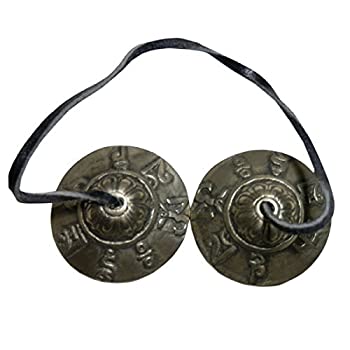 【中古】【輸入品・未使用】（並行輸入品） アジアン雑貨 ネパール仏具 ティンシャ（シンバルン） TEN-16