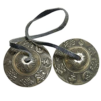 【中古】【輸入品・未使用】（並行輸入品） アジアン雑貨 ネパール仏具 ティンシャ（シンバルン） TEN-17