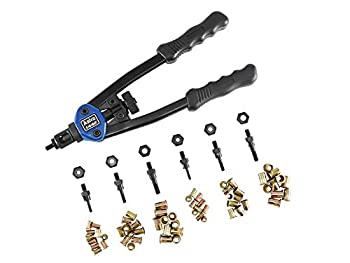 【中古】【輸入品・未使用】Astro Pneumatic Tool 1442 33cm Hand Rivet Nut Setter Kit - Metric & SAE W/60pc Rivnuts