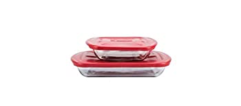 【中古】【輸入品・未使用】Anchor Hocking 4 Pc. Glass Bakeware Set 91036 by Anchor Hocking [並行輸入品]