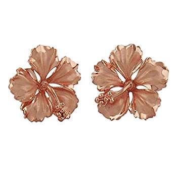 【中古】【輸入品・未使用】スターリングシルバー 5/8インチ ハイビスカス スタッドピアス