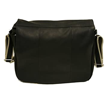 【中古】【輸入品・未使用】Piel Leather 2813-BLK Expandable Messenger Bag - Black｜スカイマーケットプラス