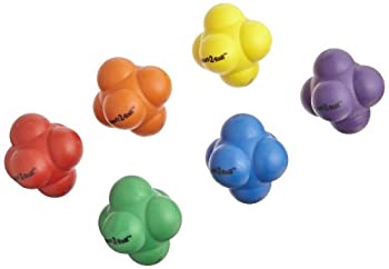 【中古】【輸入品・未使用】Sportime Rubber React-2-Ball with Erratic Bounce - Set of 6 - Multiple Colors [並行輸入品]