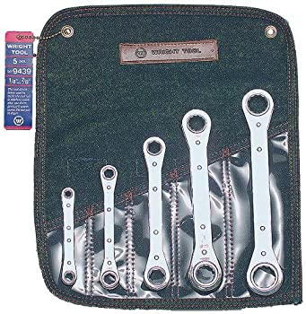 【中古】【輸入品・未使用】Wright Tool 9439 Ratchet Box Wrench Set with Denium Tool Roll (5-Piece) 141［並行輸入］
