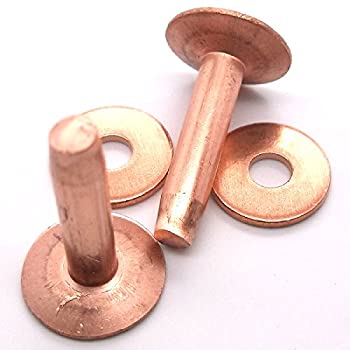 【中古】【インポート品・未当て嵌める】3/ 50 #9 Copper Rivets \u0026 Burrs by Tandy Leather Factory