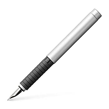 【中古】【インポート品・未当て嵌める】Faber-Castell Basic Metal Fountain Pen Matt B Nib 筆 (並行輸入品)