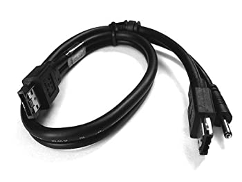 【中古】【輸入品・未使用】eSATA to eSATA + DC入力電源ケーブル (ESATAP-電源ケーブル)。