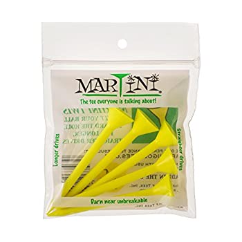 【中古】【輸入品・未使用】(マティーニゴルフティーズ) Martini Golf Teesティー 耐久性のあるプラスチック製 色各種 3-1/4インチ 5個入り Regular