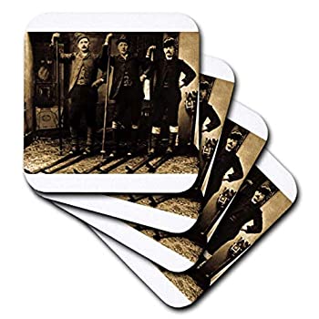 【中古】【輸入品・未使用】(set-of-8-Soft) - 3dRose cst_6754_2 Nordic Ski Club Sepia Tone Soft Coaster (Set of 8) [並行輸入品]｜スカイマーケットプラス