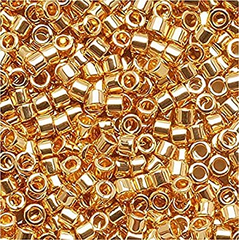 【中古】【輸入品・未使用】Miyuki DB-031 Delica Seed Beads 11/0 24K Gold Plated by Miyuki