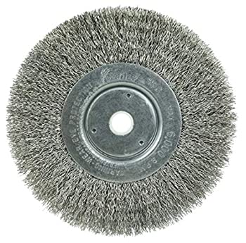 【中古】【インポート品・未当て嵌める】Weiler Trulock Narrow Face Wire Wheel Brush%ｶﾝﾏ% Round Hole%ｶﾝﾏ% Stainless Steel 302%ｶﾝﾏ% Crimped Wire%ｶﾝﾏ% 6 Diameter%ｶﾝﾏ% 0.0104 Wire