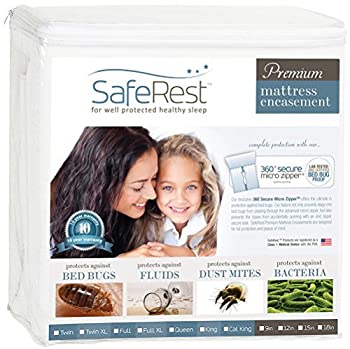 【中古】【輸入品・未使用】クイーンサイズ SafeRest プレミアム ウォータープルーフ ラボ認証 トコジラミ 防止 ジッパー付き マットレス ケース （対応サイズ：22.9～30.5c