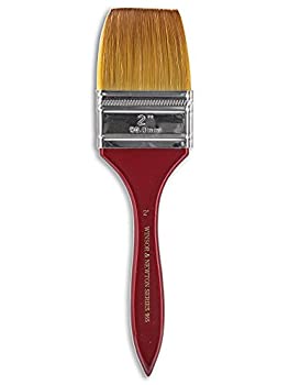 【中古】【インポート品・未当て嵌める】Winsor \u0026 Newton Series 965 Golden Nylon \u0026 Natural Hair Short Handle Brush - Wash 2 inch by Winsor \u0026 Newton