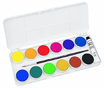 【中古】【輸入品・未使用】Grumbacher Opaque Watercolor Set%ｶﾝﾏ% 12 Colors \u0026 Brush by Grumbacher インテリア・寝具・収納-その他