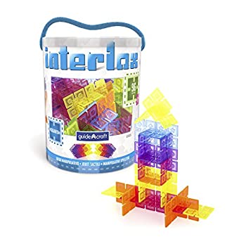 【中古】【輸入品・未使用】[ガイドクラフト]Guidecraft Interlox 96 Pcs. G16835 [並行輸入品]