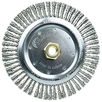 【中古】【輸入品・未使用】Weiler Dualife Narrow Face Wire Wheel Brush%ｶﾝﾏ% Threaded Hole%ｶﾝﾏ% Stainless Steel 302%ｶﾝﾏ% Stringer Knotted%ｶﾝﾏ% 6-7/8 Diameter%ｶﾝﾏ%｜スカイマーケットプラス