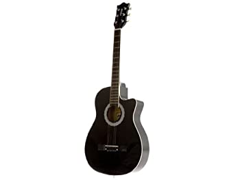 【中古】【輸入品・未使用】Fever フィーバー FV-030C-BK 3/4 38-Inch Acoustic Cutaway Guitar%ｶﾝﾏ% Black アコースティックギター アコギ ギター (並行輸入)