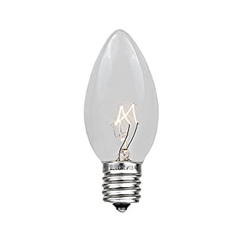 【中古】【輸入品・未使用】Novelty Lights C9クリスマス用屋外ストリングライト 交換バルブ25点セットE17/C9ソケット 7ワット クリア C9-7-CL 25 [並行輸入品]