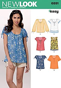 【中古】【輸入品・未使用】Simplicity New Look Easy Pattern 6891 Misses Pull-On Tops with Variations at Sleeve Sizes 10-12-14-16-18-20-22 by Simplicity Creative G|スカイマーケットプラス