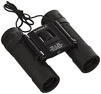 【中古】【輸入品・未使用】BARSKA 双眼鏡 AB10111 10x25 ルーシッドビュー ブラック コンパクト ブルーレンズ クラム