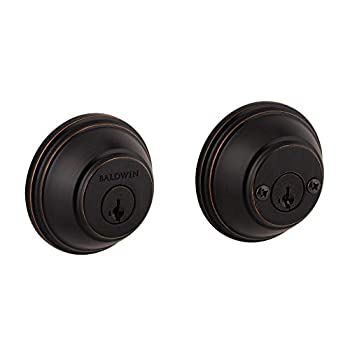 【中古】【輸入品・未使用】Baldwin 385 RDB 11P SMT CP RCAL 385 Double Cylinder Round Deadbolt Featuring SmartKey%ｶﾝﾏ% Venetian Bronze by Baldwin