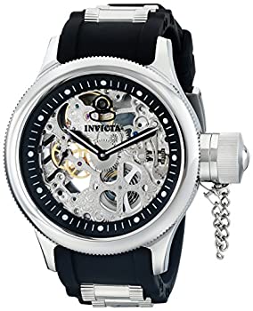 【中古】【インポート品・未当て嵌める】[インビクタ] ウオッチ Russian Diver 機械類式 51.5粍 入れもの スチール写真 黒いこと ステンレス鋼スチール写真 ポリウレタンストラップ 黒いこと文字盤 108